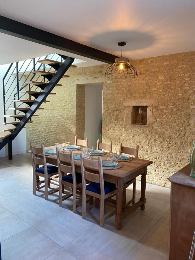 Charmante Maison Du XVIII En Pierre Renovee Colleville-Montgomery Luaran gambar